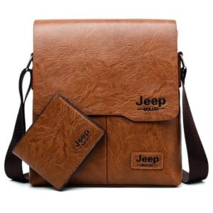 сумка-планшет мужская «jeep buluo» с регулируемой ручкой