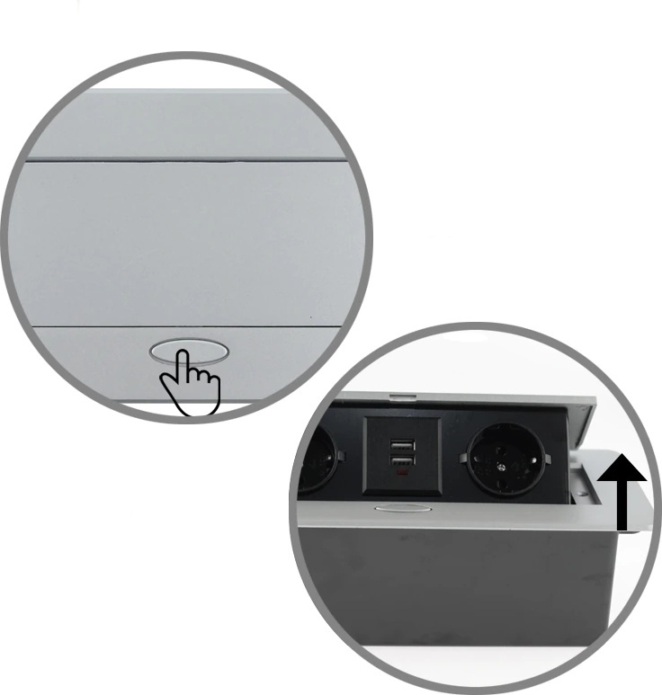 Настольная розетка, встраиваемая розетка, настольный лючок