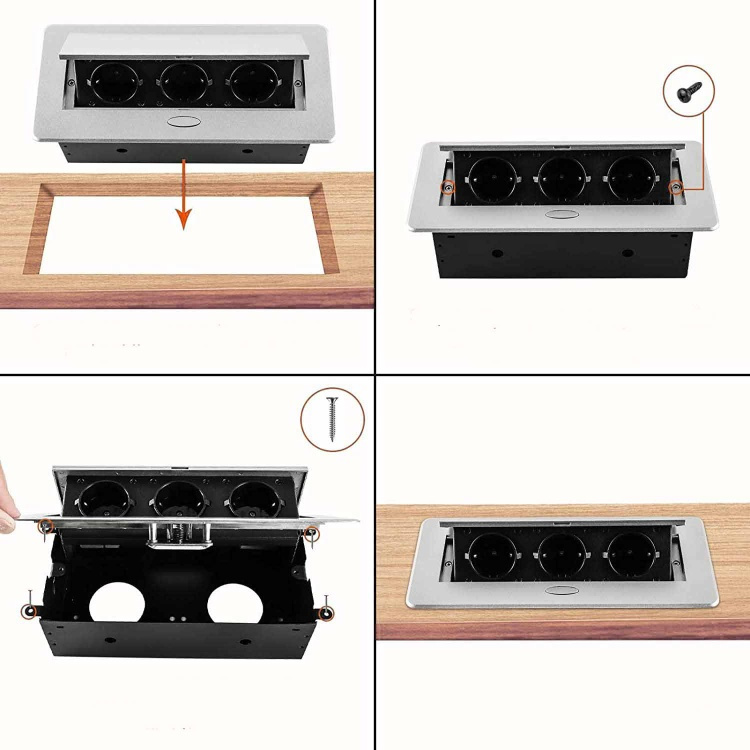 Настольная розетка, встраиваемая розетка, настольный лючок