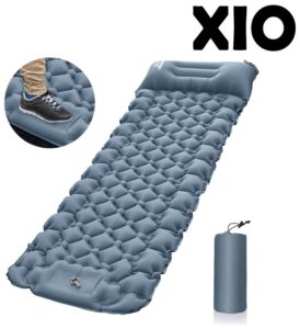 Надувной матрас одноместный с подголовником